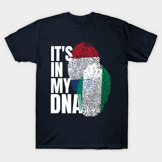 Nigerian And Dutch Mix Heritage DNA Flag T-Shirt by Just Rep It!!